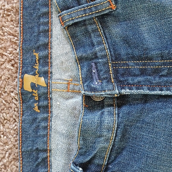 7 For All ManKind Bootcut Denim Jeans Size 31 - Picture 4 of 16